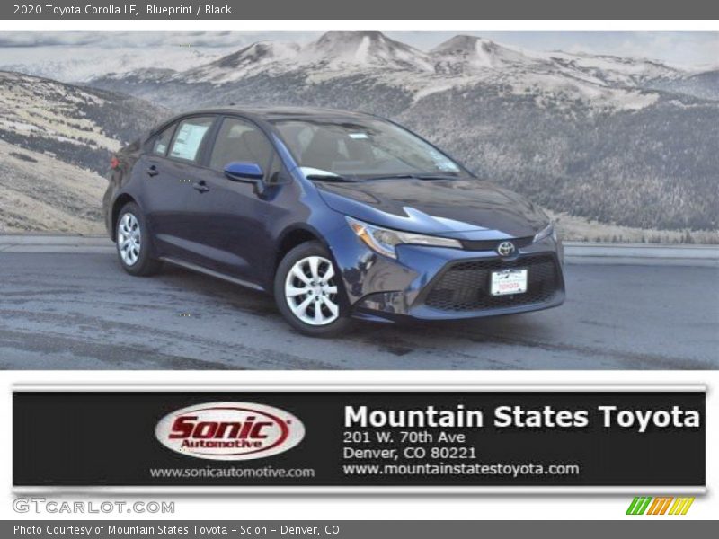 Blueprint / Black 2020 Toyota Corolla LE