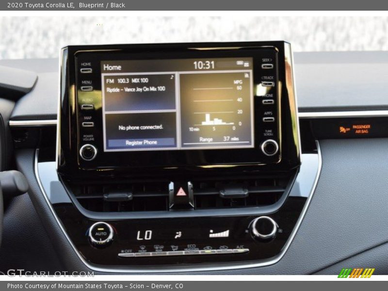 Blueprint / Black 2020 Toyota Corolla LE