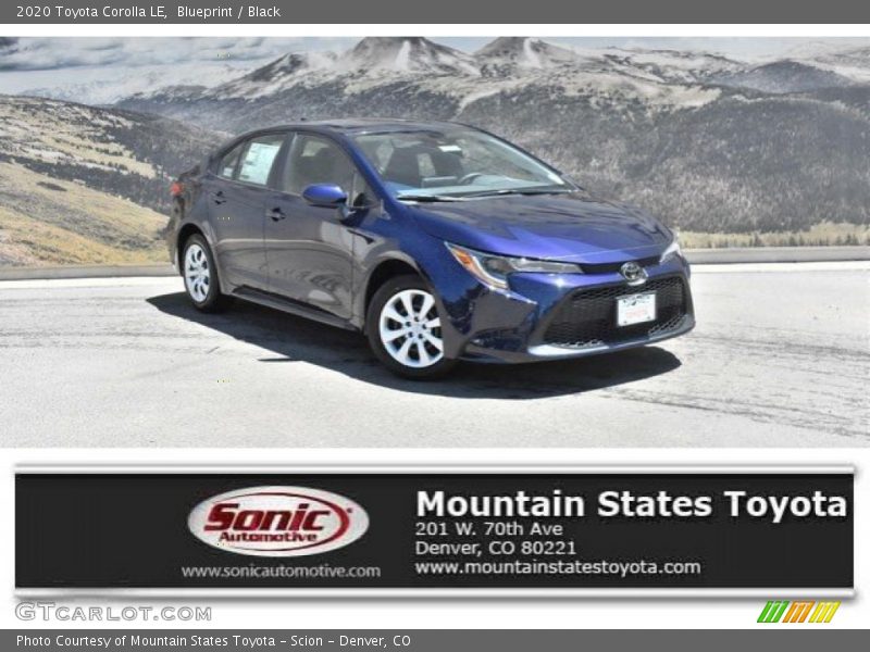 Blueprint / Black 2020 Toyota Corolla LE