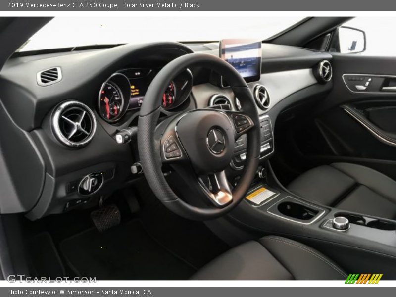 Polar Silver Metallic / Black 2019 Mercedes-Benz CLA 250 Coupe