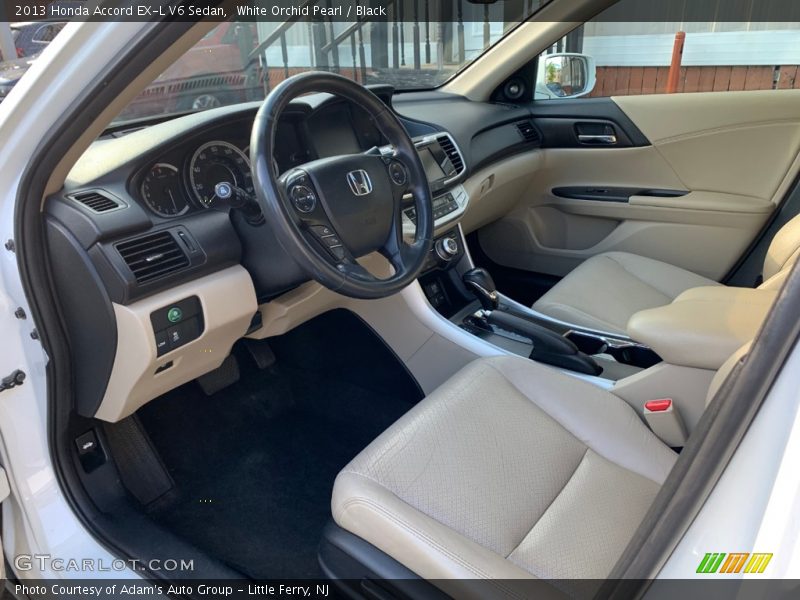 White Orchid Pearl / Black 2013 Honda Accord EX-L V6 Sedan