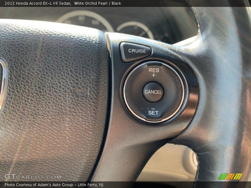 White Orchid Pearl / Black 2013 Honda Accord EX-L V6 Sedan