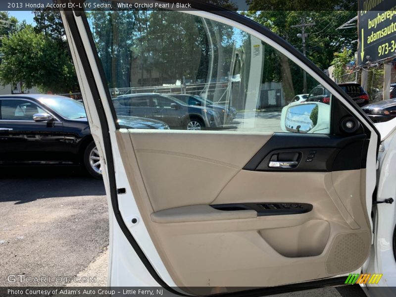 White Orchid Pearl / Black 2013 Honda Accord EX-L V6 Sedan
