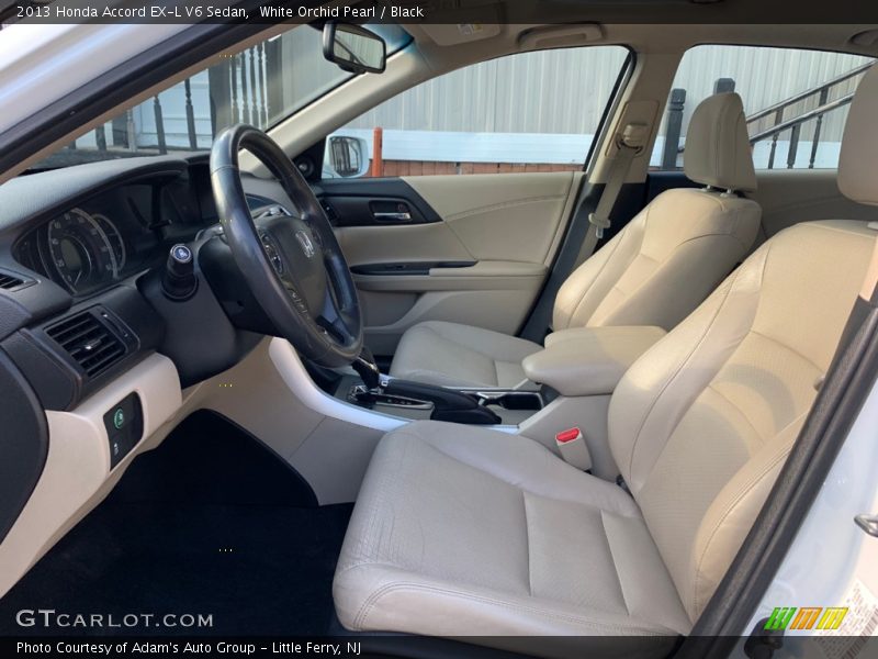 White Orchid Pearl / Black 2013 Honda Accord EX-L V6 Sedan