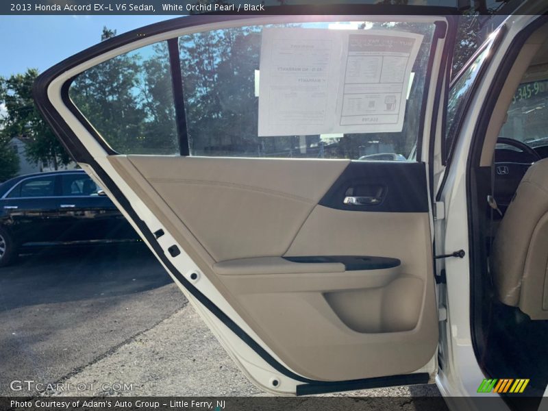 White Orchid Pearl / Black 2013 Honda Accord EX-L V6 Sedan