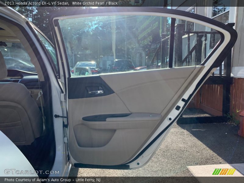 White Orchid Pearl / Black 2013 Honda Accord EX-L V6 Sedan