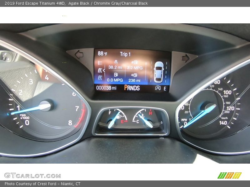 Agate Black / Chromite Gray/Charcoal Black 2019 Ford Escape Titanium 4WD