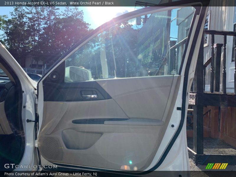 White Orchid Pearl / Black 2013 Honda Accord EX-L V6 Sedan
