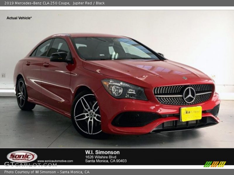 Jupiter Red / Black 2019 Mercedes-Benz CLA 250 Coupe
