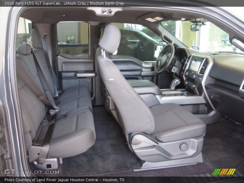 Lithium Gray / Medium Earth Gray 2016 Ford F150 XLT SuperCab