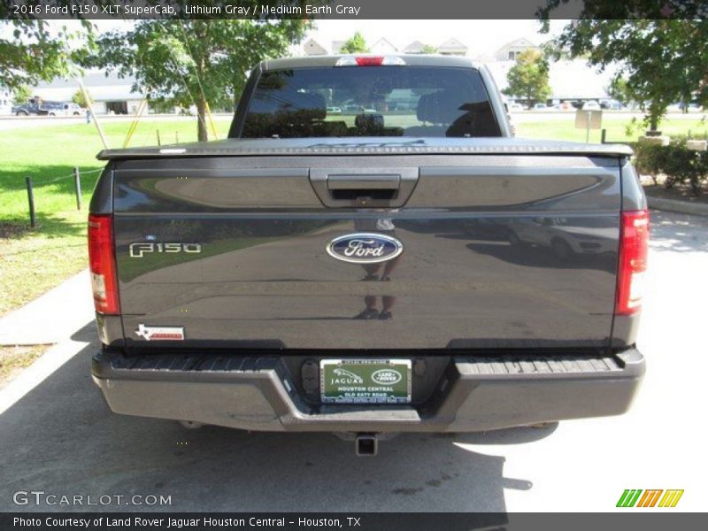 Lithium Gray / Medium Earth Gray 2016 Ford F150 XLT SuperCab