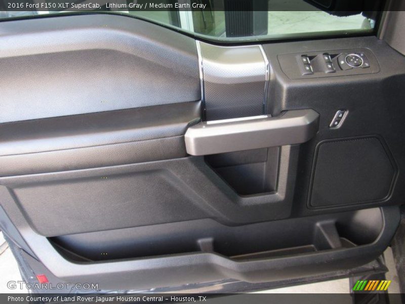 Lithium Gray / Medium Earth Gray 2016 Ford F150 XLT SuperCab