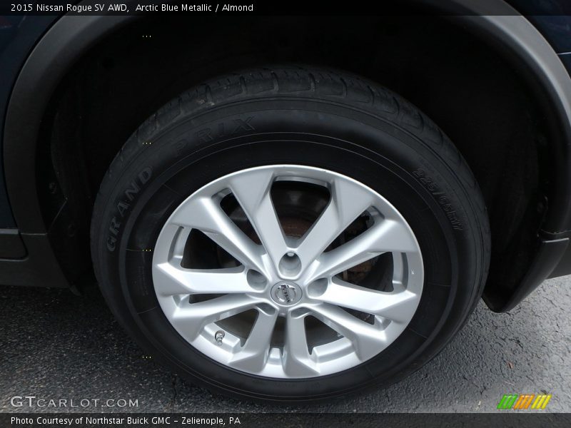 Arctic Blue Metallic / Almond 2015 Nissan Rogue SV AWD