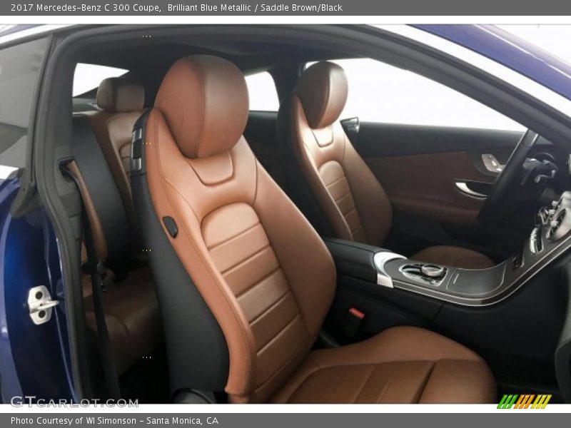 Brilliant Blue Metallic / Saddle Brown/Black 2017 Mercedes-Benz C 300 Coupe