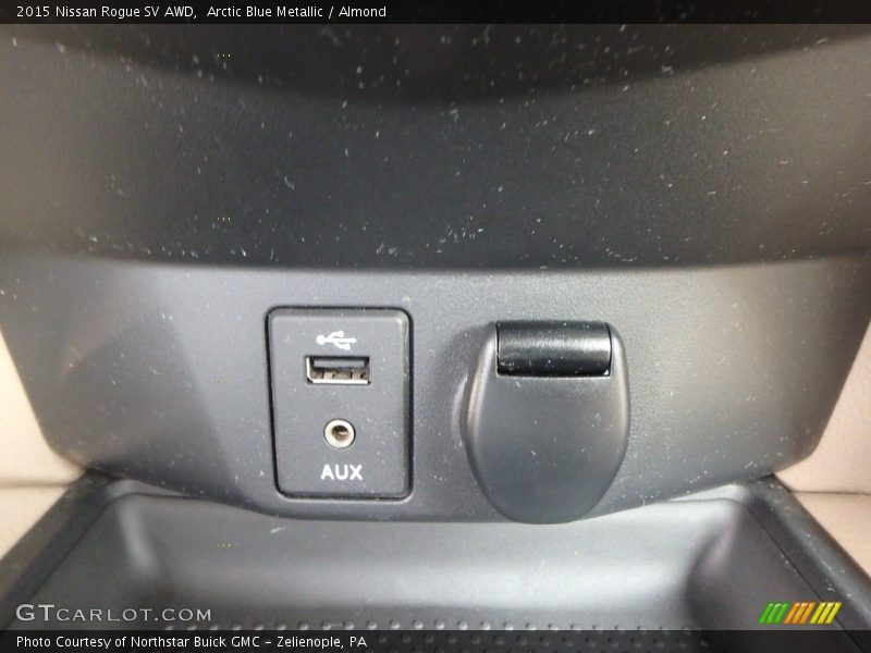 Arctic Blue Metallic / Almond 2015 Nissan Rogue SV AWD