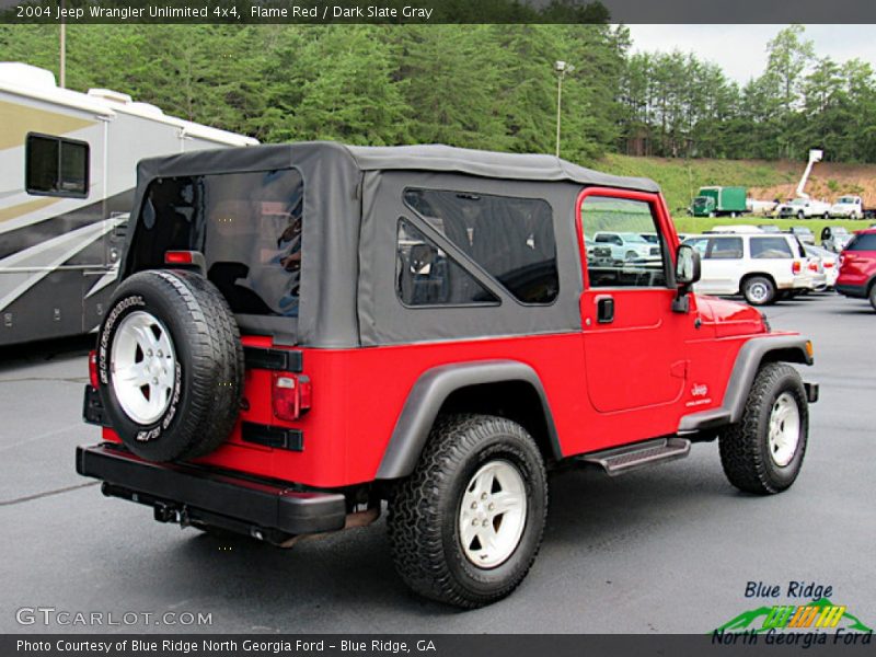 Flame Red / Dark Slate Gray 2004 Jeep Wrangler Unlimited 4x4