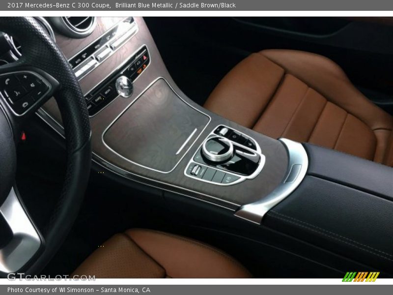 Brilliant Blue Metallic / Saddle Brown/Black 2017 Mercedes-Benz C 300 Coupe