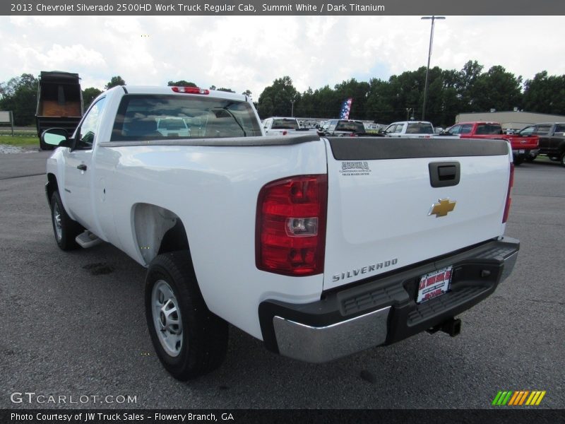 Summit White / Dark Titanium 2013 Chevrolet Silverado 2500HD Work Truck Regular Cab