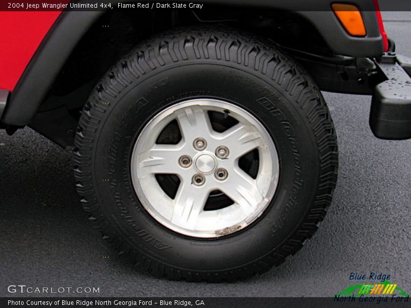 Flame Red / Dark Slate Gray 2004 Jeep Wrangler Unlimited 4x4