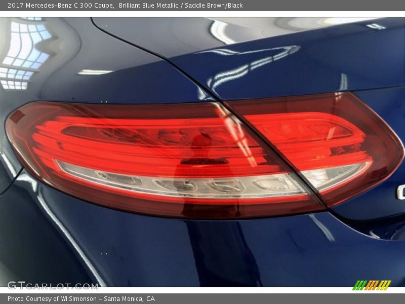 Brilliant Blue Metallic / Saddle Brown/Black 2017 Mercedes-Benz C 300 Coupe