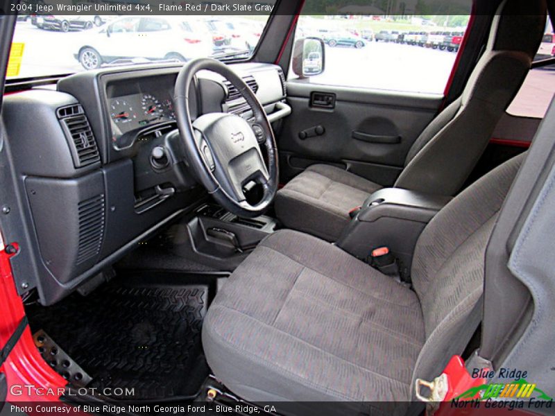 Flame Red / Dark Slate Gray 2004 Jeep Wrangler Unlimited 4x4