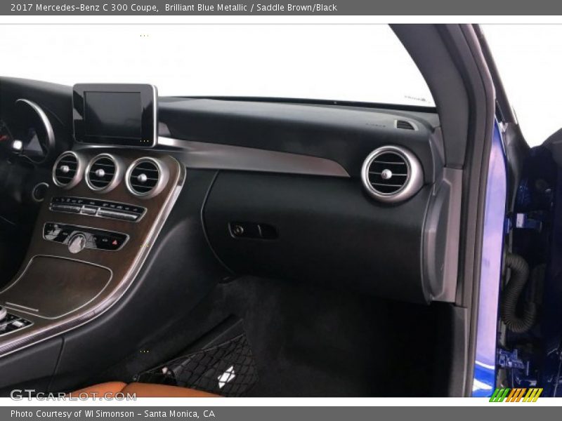 Brilliant Blue Metallic / Saddle Brown/Black 2017 Mercedes-Benz C 300 Coupe