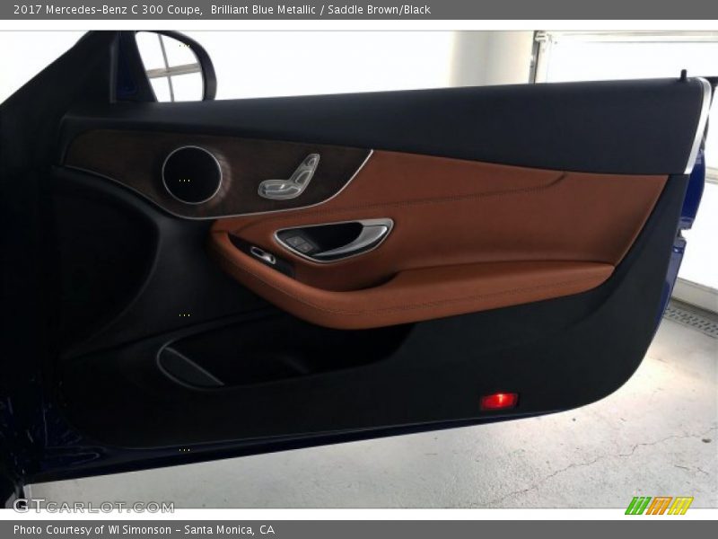Brilliant Blue Metallic / Saddle Brown/Black 2017 Mercedes-Benz C 300 Coupe