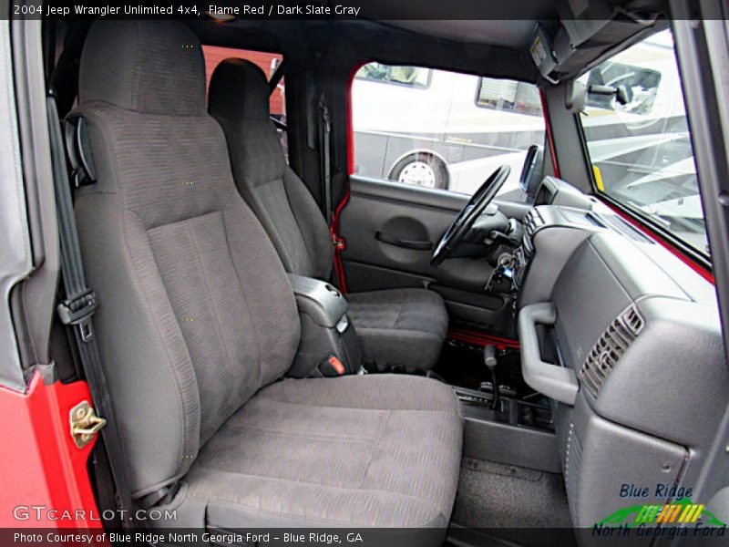 Flame Red / Dark Slate Gray 2004 Jeep Wrangler Unlimited 4x4