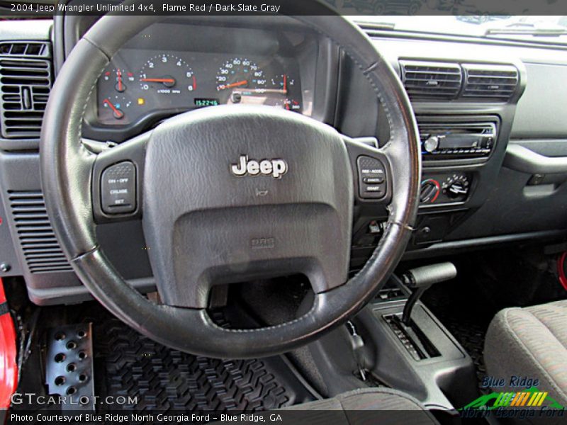 Flame Red / Dark Slate Gray 2004 Jeep Wrangler Unlimited 4x4
