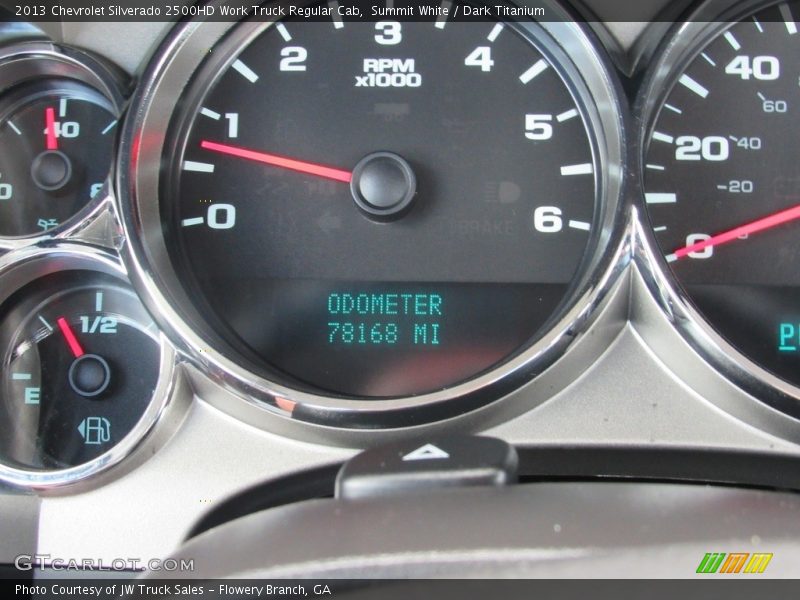 Summit White / Dark Titanium 2013 Chevrolet Silverado 2500HD Work Truck Regular Cab
