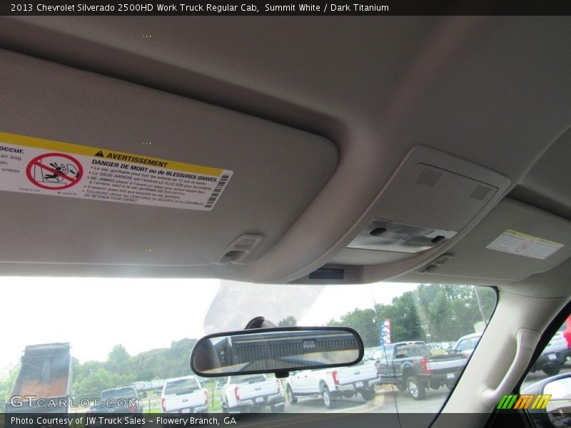 Summit White / Dark Titanium 2013 Chevrolet Silverado 2500HD Work Truck Regular Cab