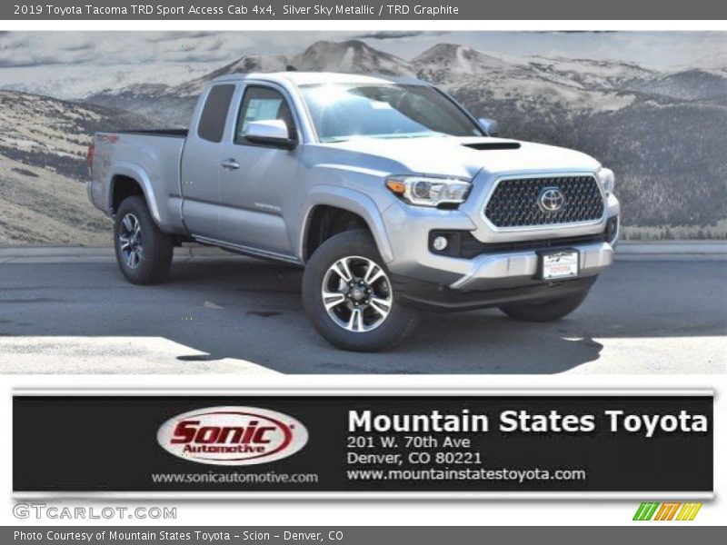 Silver Sky Metallic / TRD Graphite 2019 Toyota Tacoma TRD Sport Access Cab 4x4