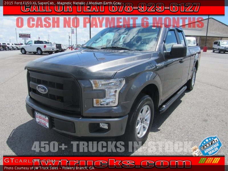 Magnetic Metallic / Medium Earth Gray 2015 Ford F150 XL SuperCab