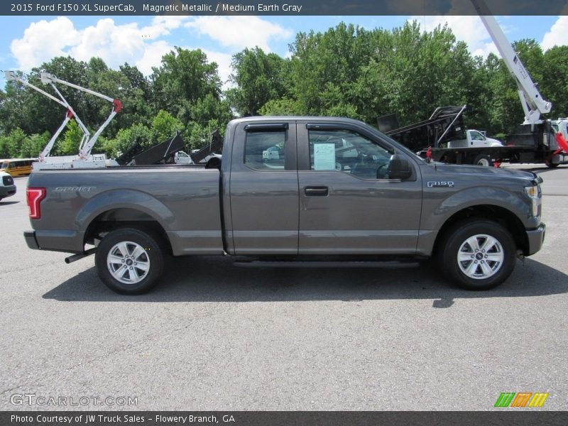 Magnetic Metallic / Medium Earth Gray 2015 Ford F150 XL SuperCab