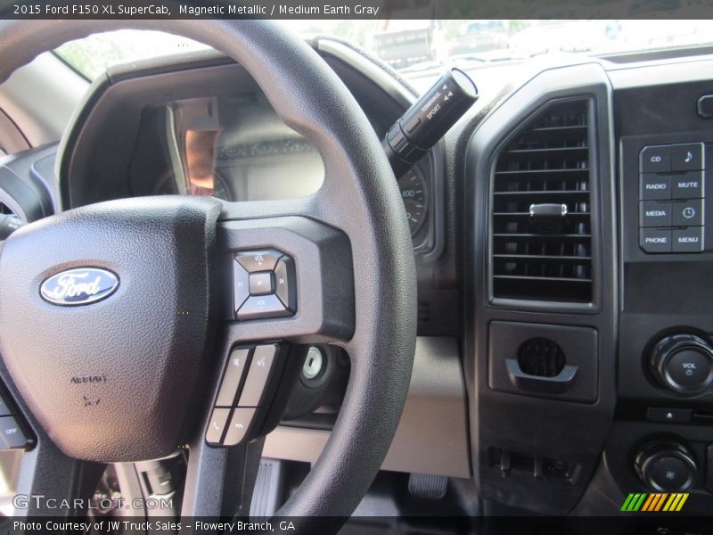 Magnetic Metallic / Medium Earth Gray 2015 Ford F150 XL SuperCab