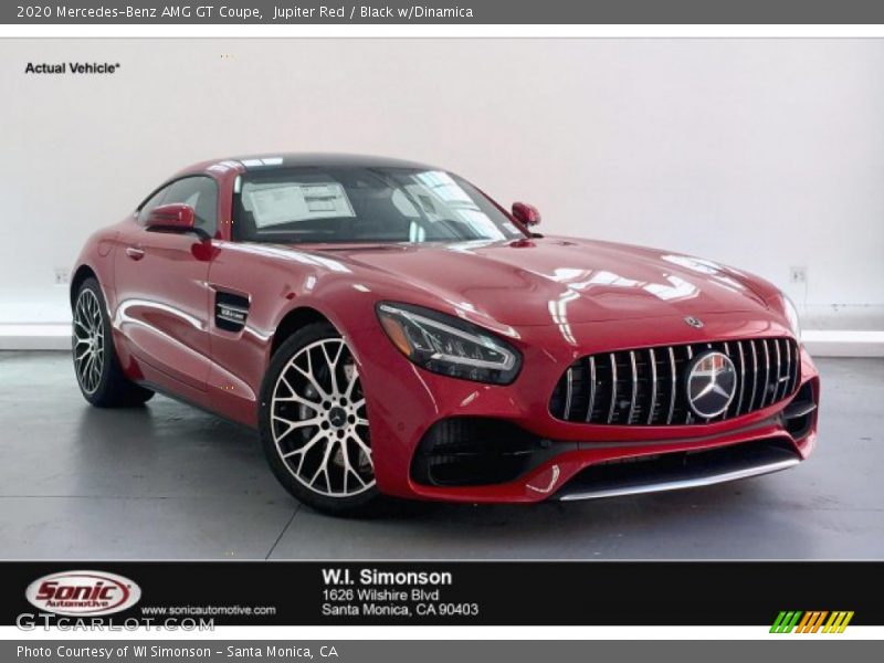 Jupiter Red / Black w/Dinamica 2020 Mercedes-Benz AMG GT Coupe