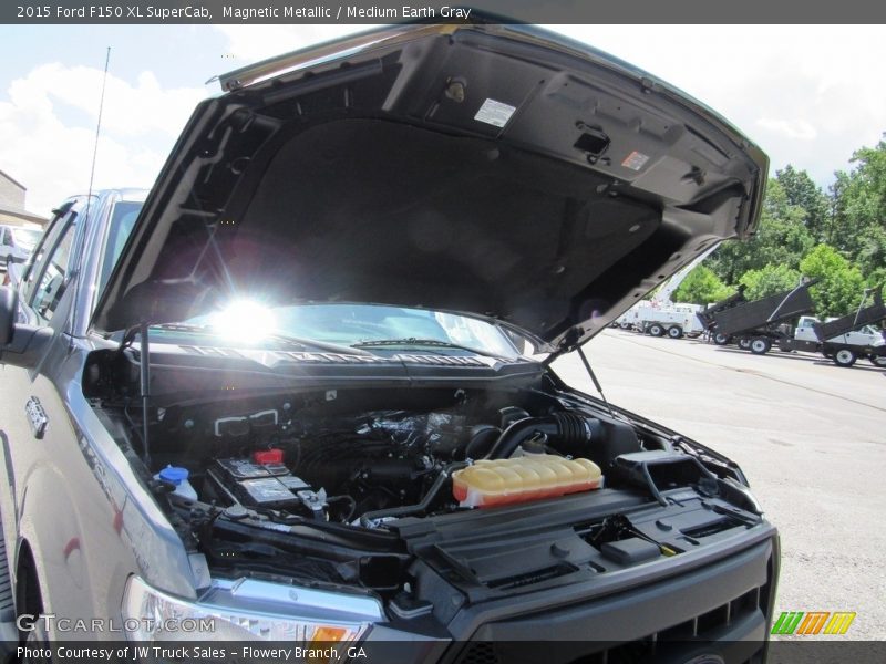 Magnetic Metallic / Medium Earth Gray 2015 Ford F150 XL SuperCab