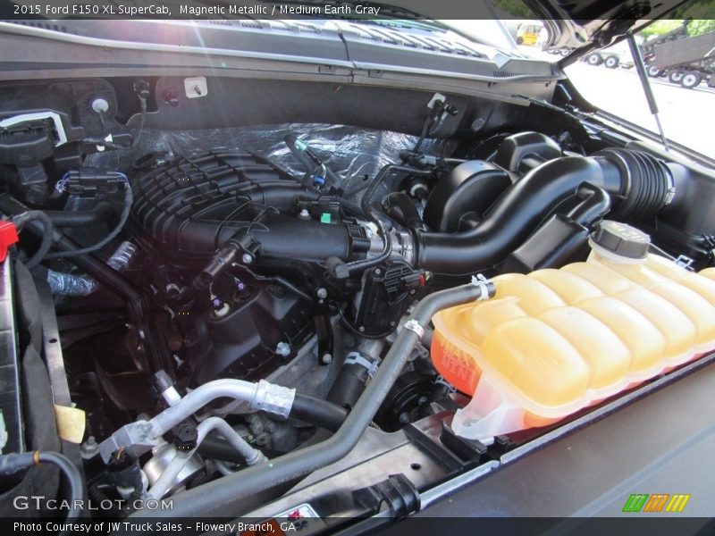Magnetic Metallic / Medium Earth Gray 2015 Ford F150 XL SuperCab