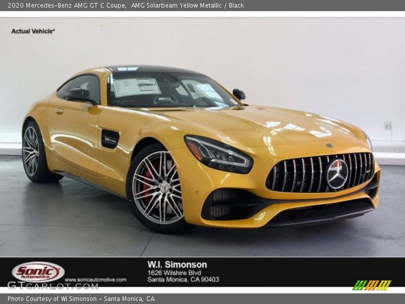 AMG Solarbeam Yellow Metallic / Black 2020 Mercedes-Benz AMG GT C Coupe