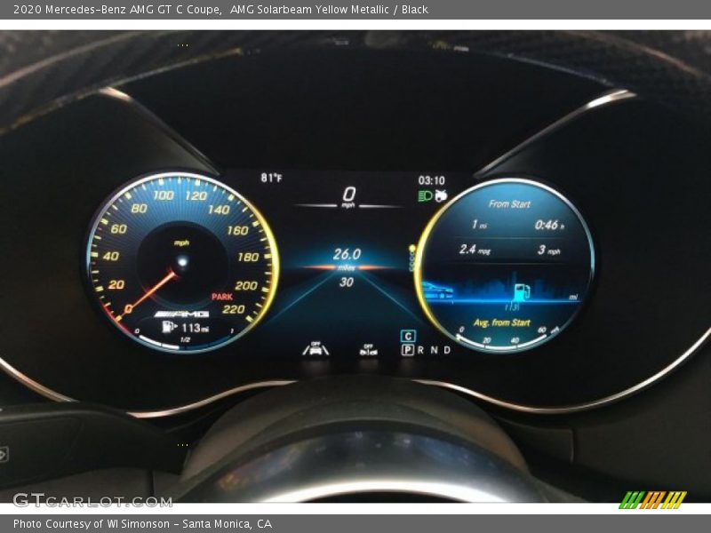  2020 AMG GT C Coupe C Coupe Gauges