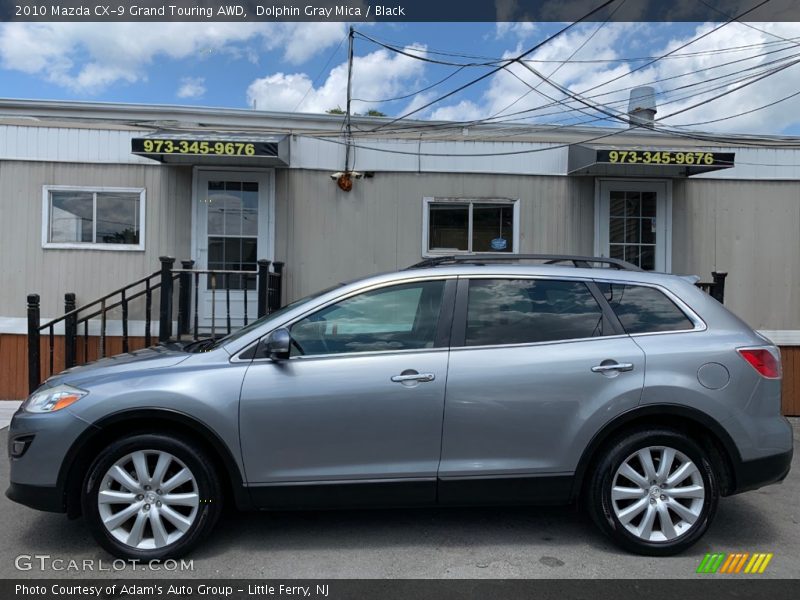 Dolphin Gray Mica / Black 2010 Mazda CX-9 Grand Touring AWD