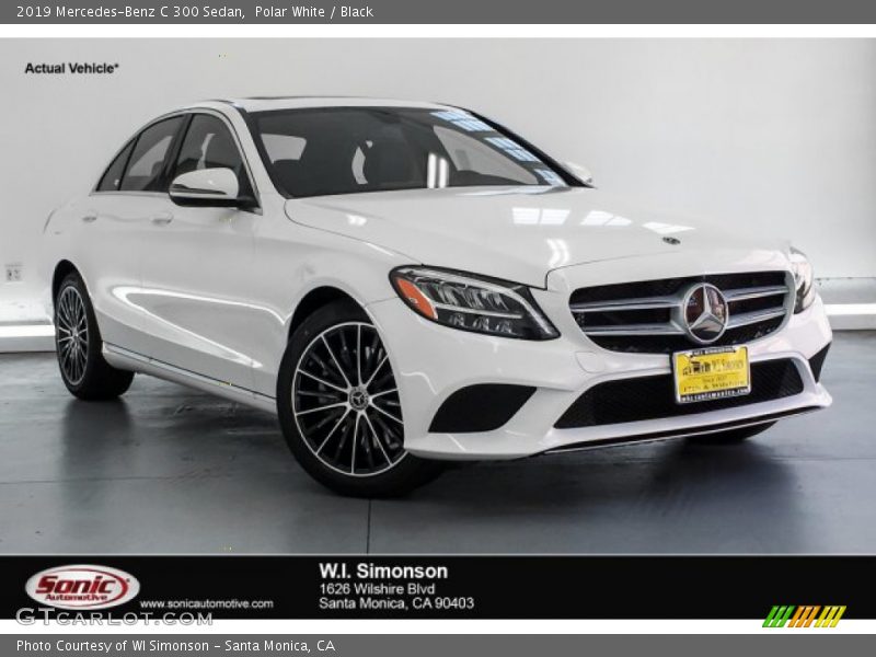 Polar White / Black 2019 Mercedes-Benz C 300 Sedan