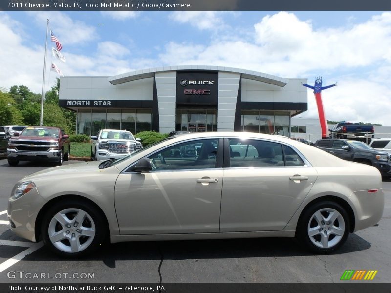 Gold Mist Metallic / Cocoa/Cashmere 2011 Chevrolet Malibu LS