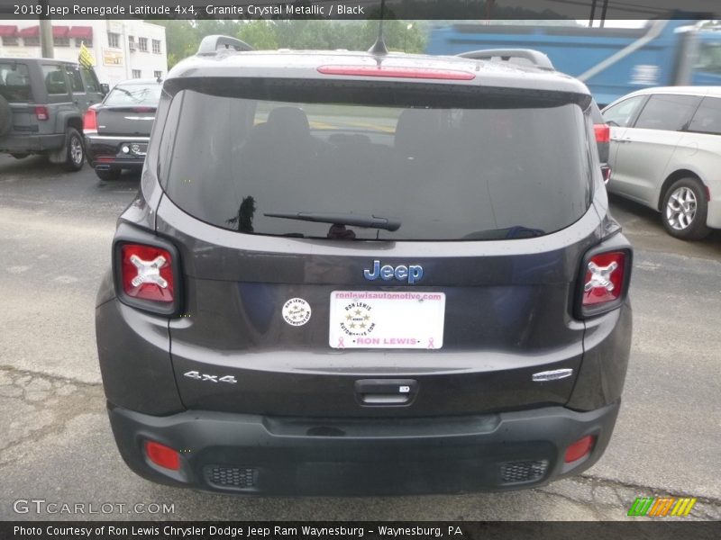 Granite Crystal Metallic / Black 2018 Jeep Renegade Latitude 4x4