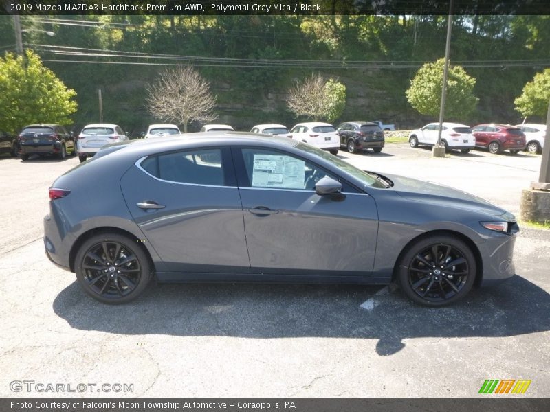 Polymetal Gray Mica / Black 2019 Mazda MAZDA3 Hatchback Premium AWD