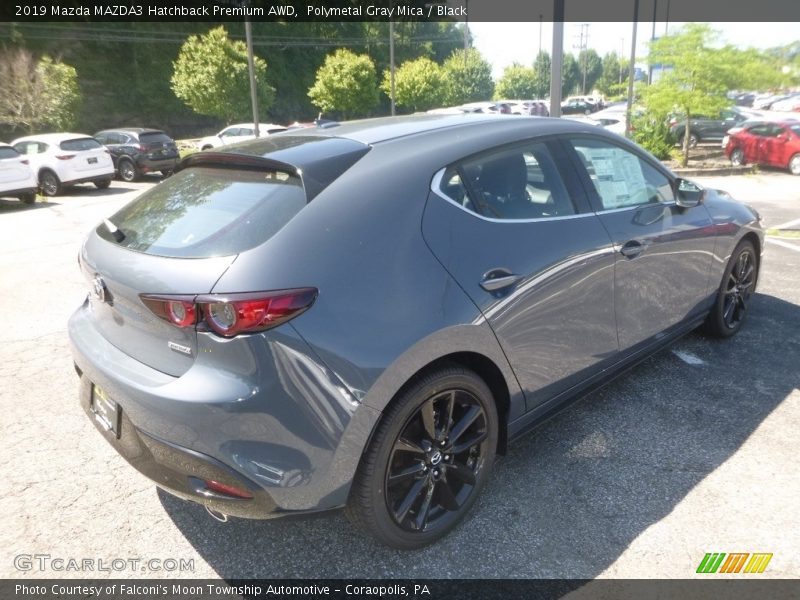 Polymetal Gray Mica / Black 2019 Mazda MAZDA3 Hatchback Premium AWD