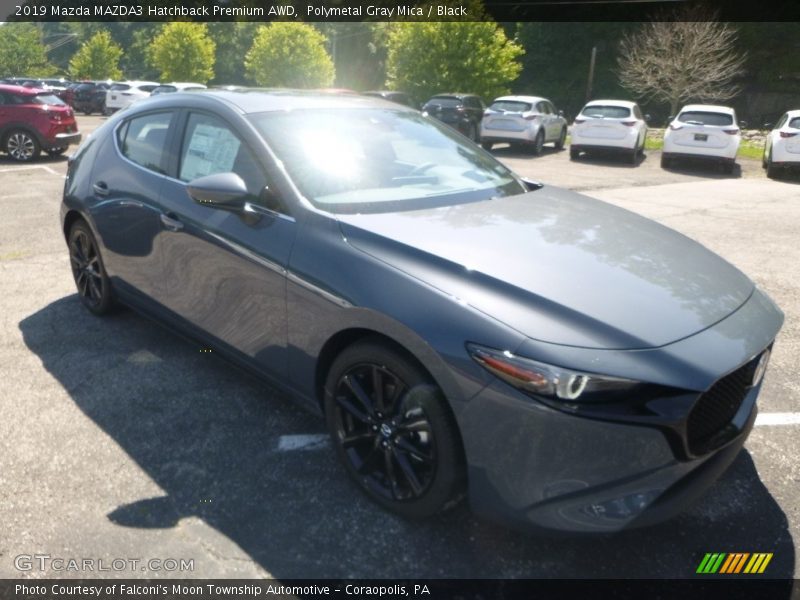Polymetal Gray Mica / Black 2019 Mazda MAZDA3 Hatchback Premium AWD