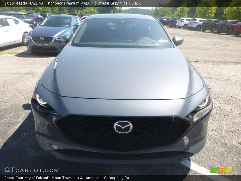 Polymetal Gray Mica / Black 2019 Mazda MAZDA3 Hatchback Premium AWD
