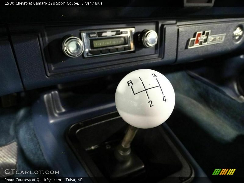 Silver / Blue 1980 Chevrolet Camaro Z28 Sport Coupe