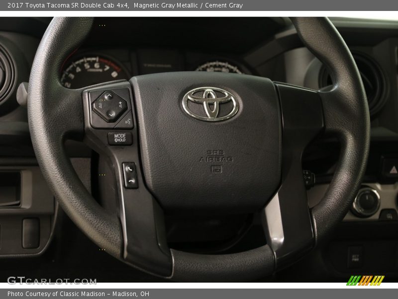 Magnetic Gray Metallic / Cement Gray 2017 Toyota Tacoma SR Double Cab 4x4